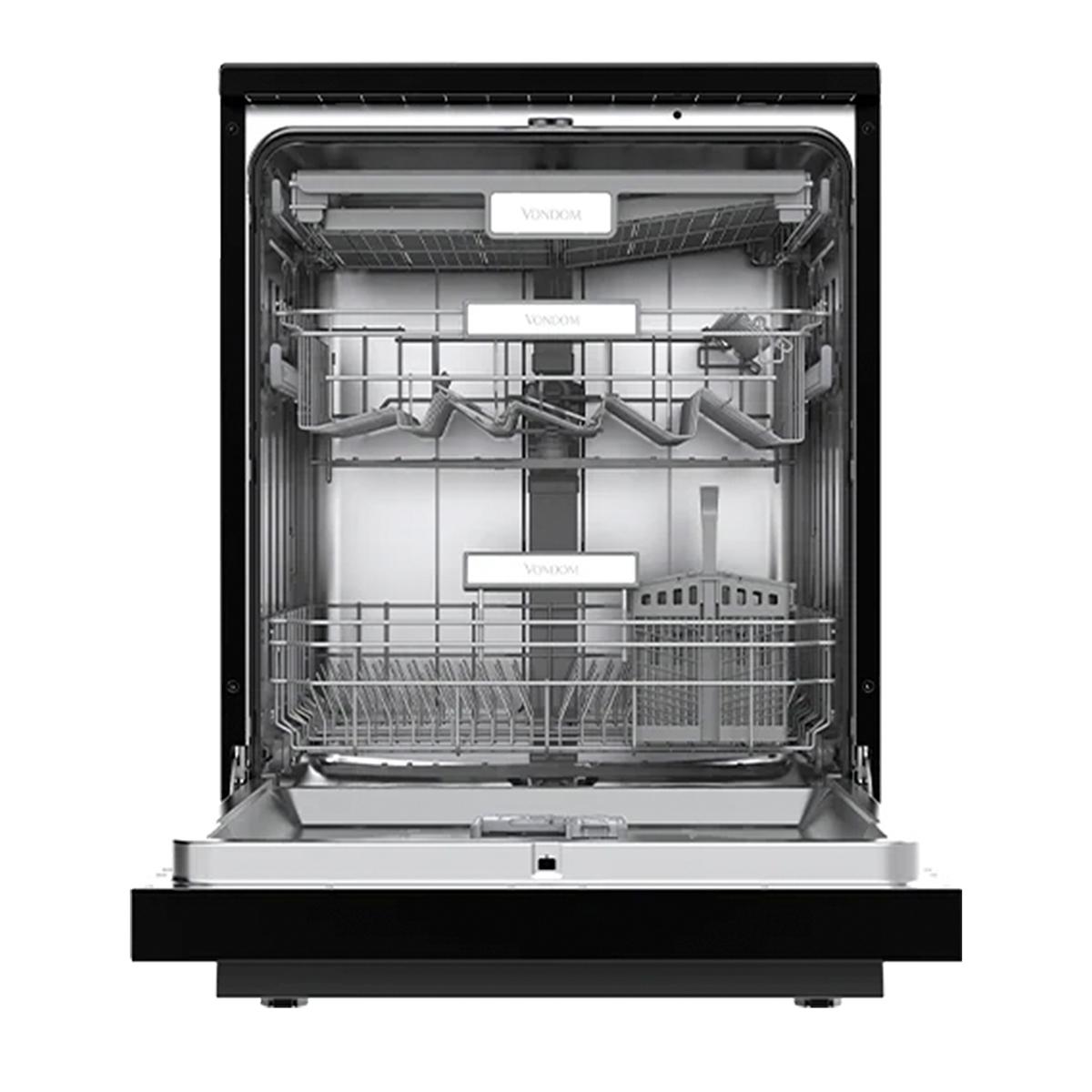 Lavavajillas Vondom LVJ15BLK 60cm 15 Cubiertos Acero Inoxidable Negro